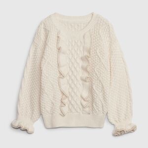 GAP Cream Sweater with Cable Knit Design and Chunky Texture